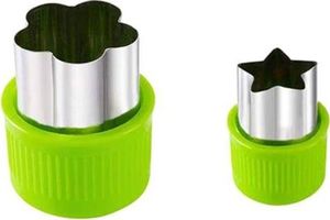 Aptel AG317D WYKRAWACZE DO OWOCÓW I WARZYW FORMY 8 szt srebrny + zielony 2