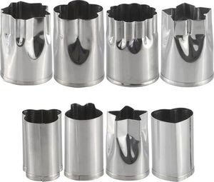 Aptel AG317D WYKRAWACZE DO OWOCÓW I WARZYW FORMY 8 szt srebrny + zielony 3