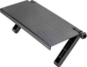 Aptel SL4A PÓŁKA NAKŁADANA NA EKRAN MONITOR TV UCHWYT 33x16,5x2,5cm czarna 2