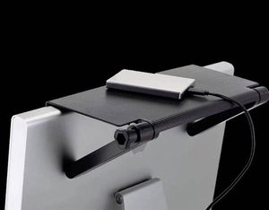 Aptel SL4A PÓŁKA NAKŁADANA NA EKRAN MONITOR TV UCHWYT 33x16,5x2,5cm czarna 5