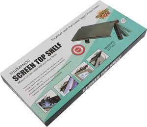 Aptel SL4A PÓŁKA NAKŁADANA NA EKRAN MONITOR TV UCHWYT 33x16,5x2,5cm czarna 6