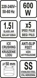 Blender kielichowy Lund 67705 10