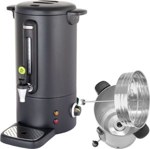 Hendi Warnik podgrzewacz do kawy z niekapiącym kranem czarny Concept Line 10 l - Hendi 211458 Warnik podgrzewacz do kawy z niekapiącym kranem czarny Concept Line 10 l - Hendi 211458 1