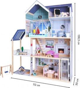 Ecotoys Domek dla lalek Rezydencja Maya 28 el. 9
