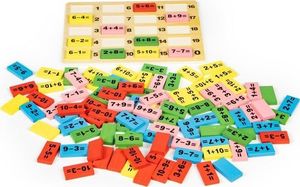 Ecotoys Klocki Matematyczne z Tablicą Domino Edukacyjne 1