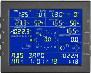 Stacja pogodowa Steinberg Bezprzewodowa stacja meteorologiczna pogodowa LCD WiFi 7w1 100m Bezprzewodowa stacja meteorologiczna pogodowa LCD WiFi 7w1 100m 3