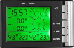 Stacja pogodowa Steinberg Bezprzewodowa stacja meteorologiczna pogodowa 9 zjawisk LCD 100m Bezprzewodowa stacja meteorologiczna pogodowa 9 zjawisk LCD 100m 3