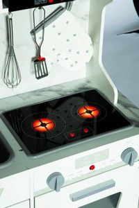 Multistore Drewniana kuchnia dla dzieci dźwięki led + akcesoria universal 3