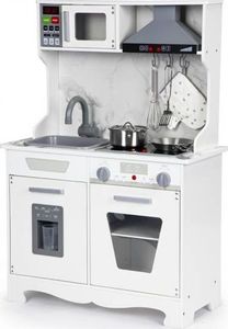 Multistore Drewniana kuchnia dla dzieci dźwięki led + akcesoria universal 10