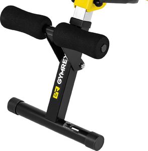 Gymrex Ławka rzymska treningowa do ćwiczenia pleców brzucha składana regulowana do 130 kg 3