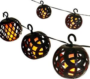 Kinkiet Saska Garden Lampki solarne - kule ogniowe LED, 5 sztuk universal 2