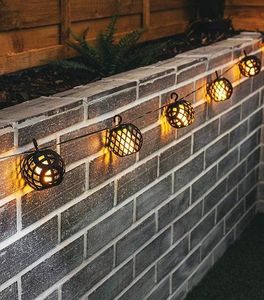 Kinkiet Saska Garden Lampki solarne - kule ogniowe LED, 5 sztuk universal 4