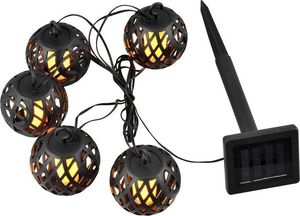 Kinkiet Saska Garden Lampki solarne - kule ogniowe LED, 5 sztuk universal 6