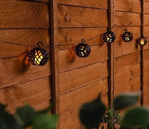 Kinkiet Saska Garden Lampki solarne - kule ogniowe LED, 5 sztuk universal 9