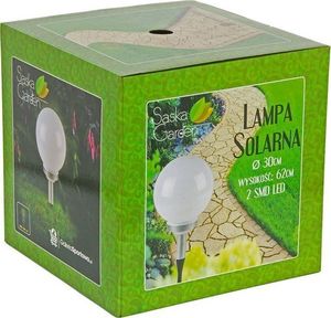 Saska Garden Lampa solarna kula mleczna universal 7