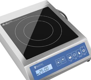Płyta wolnostojąca Royal Catering Kuchenka płyta indukcyjna przenośna 1 pole grzewcze śr. 28 cm LCD 3500 W Kuchenka płyta indukcyjna przenośna 1 pole grzewcze śr. 28 cm LCD 3500 W 4
