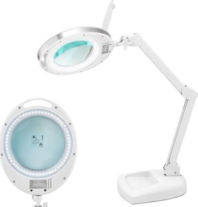 Physa Lampa kosmetyczna z lupą szkłem powiększającym na biurko 5 dpi 60x LED śr. 127 mm Lampa kosmetyczna z lupą szkłem powiększającym na biurko 5 dpi 60x LED śr. 127 mm 1