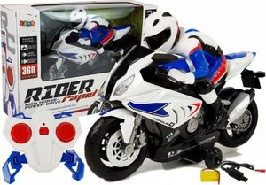 Lean Sport Motocykl zdalnie sterowany R/C 2.4G Biały 1
