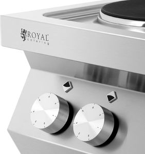 Płyta wolnostojąca Royal Catering Kuchnia elektryczna 4-płytowa nastawna śr. 22 cm 4 x 2600 W 400 V ITALY Kuchnia elektryczna 4-płytowa nastawna śr. 22 cm 4 x 2600 W 400 V ITALY 3