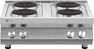 Płyta wolnostojąca Royal Catering Kuchnia elektryczna 4-płytowa nastawna śr. 22 cm 4 x 2600 W 400 V ITALY Kuchnia elektryczna 4-płytowa nastawna śr. 22 cm 4 x 2600 W 400 V ITALY 5