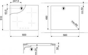 Płyta grzewcza Smeg SE364TDM 2