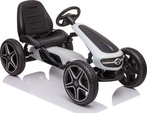 Import SUPER-TOYS GOKART NA PEDAŁY LICENCJA MERCEDESA KOŁA EVA, MIĘKKIE SIEDZENIE Z LOGIEM MB JAKOŚĆ /XMX610 1