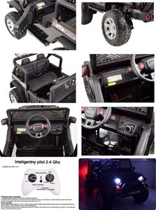 Import SUPER-TOYS WIELKI DZIP 4X4 ROUGH SPEED, FUNKCJA BUJANIA, WALIZKA, MIĘKKIE KOŁA/XMX-617 17