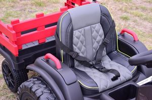 Import SUPER-TOYS WIELKI TRAKTOR NA AKUMULATOR Z PRZYCZEPĄ, MIĘKKIE KOŁA, MIĘKKIE SIEDZENIE/BDM0925 11