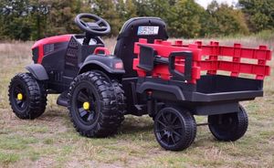 Import SUPER-TOYS WIELKI TRAKTOR NA AKUMULATOR Z PRZYCZEPĄ, MIĘKKIE KOŁA, MIĘKKIE SIEDZENIE/BDM0925 3