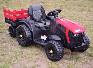 Import SUPER-TOYS WIELKI TRAKTOR NA AKUMULATOR Z PRZYCZEPĄ, MIĘKKIE KOŁA, MIĘKKIE SIEDZENIE/BDM0925 31