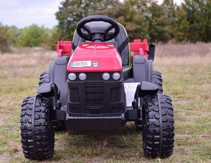 Import SUPER-TOYS WIELKI TRAKTOR NA AKUMULATOR Z PRZYCZEPĄ, MIĘKKIE KOŁA, MIĘKKIE SIEDZENIE/BDM0925 33