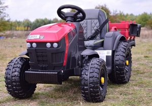 Import SUPER-TOYS WIELKI TRAKTOR NA AKUMULATOR Z PRZYCZEPĄ, MIĘKKIE KOŁA, MIĘKKIE SIEDZENIE/BDM0925 34