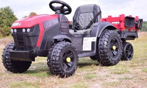 Import SUPER-TOYS WIELKI TRAKTOR NA AKUMULATOR Z PRZYCZEPĄ, MIĘKKIE KOŁA, MIĘKKIE SIEDZENIE/BDM0925 35