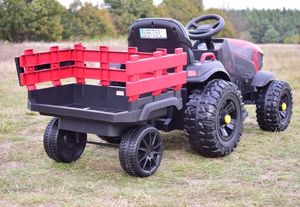Import SUPER-TOYS WIELKI TRAKTOR NA AKUMULATOR Z PRZYCZEPĄ, MIĘKKIE KOŁA, MIĘKKIE SIEDZENIE/BDM0925 7