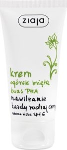 Ziaja Krem ogórek mięta kwas PHA nawilżający SPF 6 50ml 1