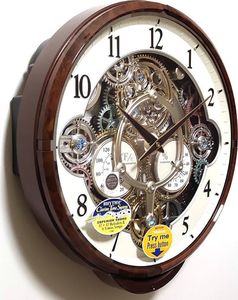 RHYTHM Zegar ścienny Rhythm 4MH886WU23 melodia Magic Motion 4