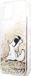 Karl Lagerfeld Karl Lagerfeld KLHCP13SGCFD iPhone 13 mini 5,4" złoty/gold hardcase Liquid Glitter Choupette Fun 6