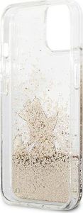 Karl Lagerfeld Karl Lagerfeld KLHCP13SGCFD iPhone 13 mini 5,4" złoty/gold hardcase Liquid Glitter Choupette Fun 7