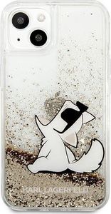 Karl Lagerfeld Karl Lagerfeld KLHCP13MGCFD iPhone 13 6,1" złoty/gold hardcase Liquid Glitter Choupette Fun 3