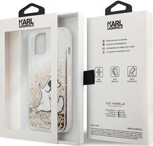 Karl Lagerfeld Karl Lagerfeld KLHCP13MGCFD iPhone 13 6,1" złoty/gold hardcase Liquid Glitter Choupette Fun 8