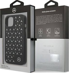 Mercedes Mercedes MEHCP13SESPBK iPhone 13 mini 5,4" czarny/black hardcase Silver Stars Pattern 8