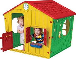 Starplay Duży domek ogrodowy dla dzieci żółty 140 cm 1