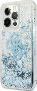 Guess Guess GUHCP13LLG4GBL iPhone 13 Pro / 13 6,1" niebieski/blue hardcase 4G Big Liquid Glitter 2