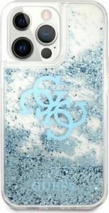 Guess Guess GUHCP13LLG4GBL iPhone 13 Pro / 13 6,1" niebieski/blue hardcase 4G Big Liquid Glitter 3