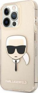 Karl Lagerfeld Karl Lagerfeld KLHCP13LKHTUGLGO iPhone 13 Pro / 13 6,1" złoty/gold hardcase Glitter Karl`s Head 2