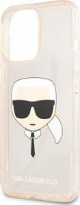 Karl Lagerfeld Karl Lagerfeld KLHCP13LKHTUGLGO iPhone 13 Pro / 13 6,1" złoty/gold hardcase Glitter Karl`s Head 6