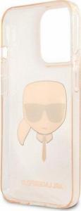 Karl Lagerfeld Karl Lagerfeld KLHCP13LKHTUGLGO iPhone 13 Pro / 13 6,1" złoty/gold hardcase Glitter Karl`s Head 7
