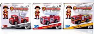 Moneks Straż pożarna model do złożenia 3D napęd pull back 2