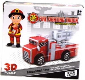 Moneks Straż pożarna model do złożenia 3D napęd pull back 6