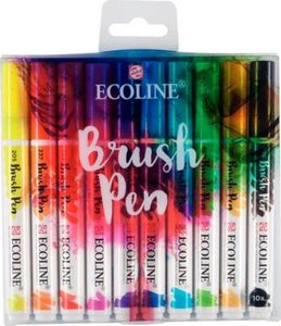 Talens Talens Ecoline Brush Pen Markery 10 kol 1
